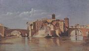 Jean Baptiste Camille  Corot Ile et pont San Bartolomeo (mk11) painting
